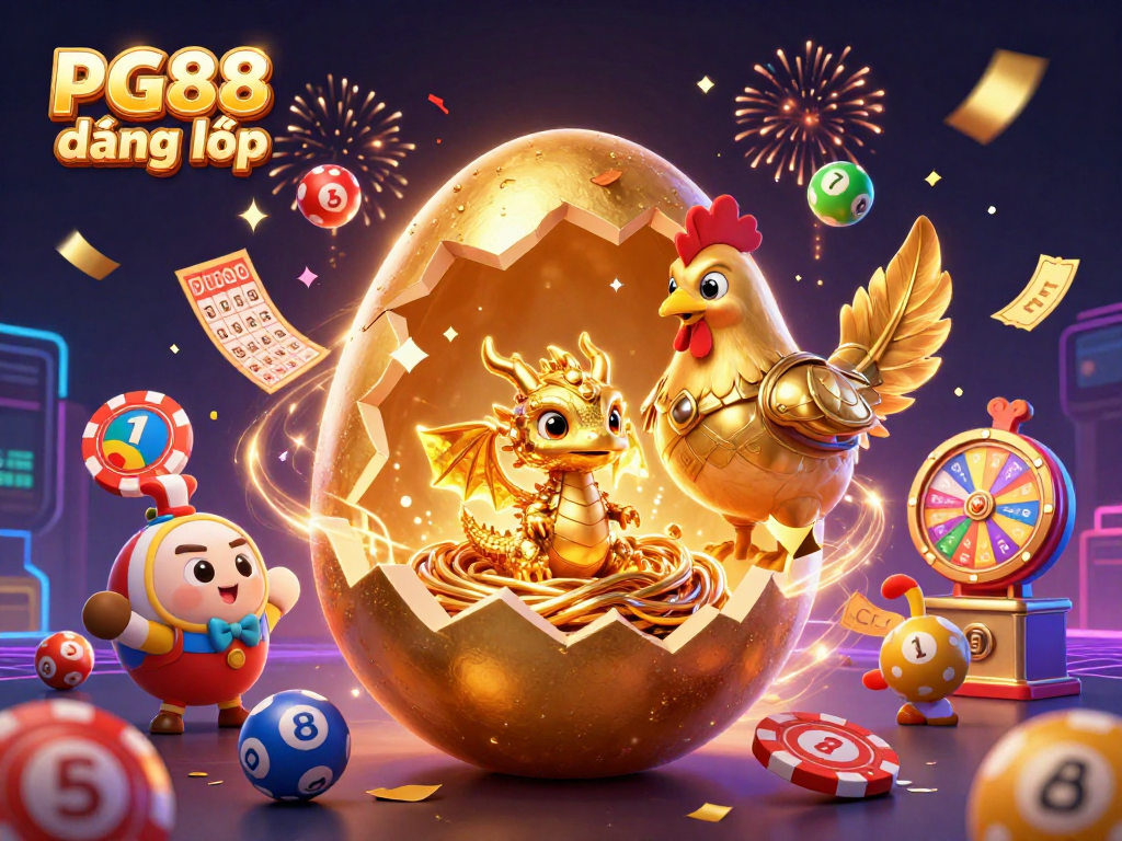 Engage with PG88 đăng nhập as the golden dragon emerges from a treasure nest of poker chips.