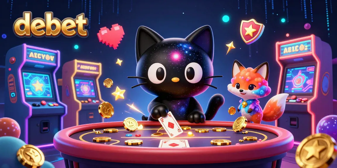 Engage with the debet cosmic casino, where a black hole cat and nebula fox bring gaming excitement!